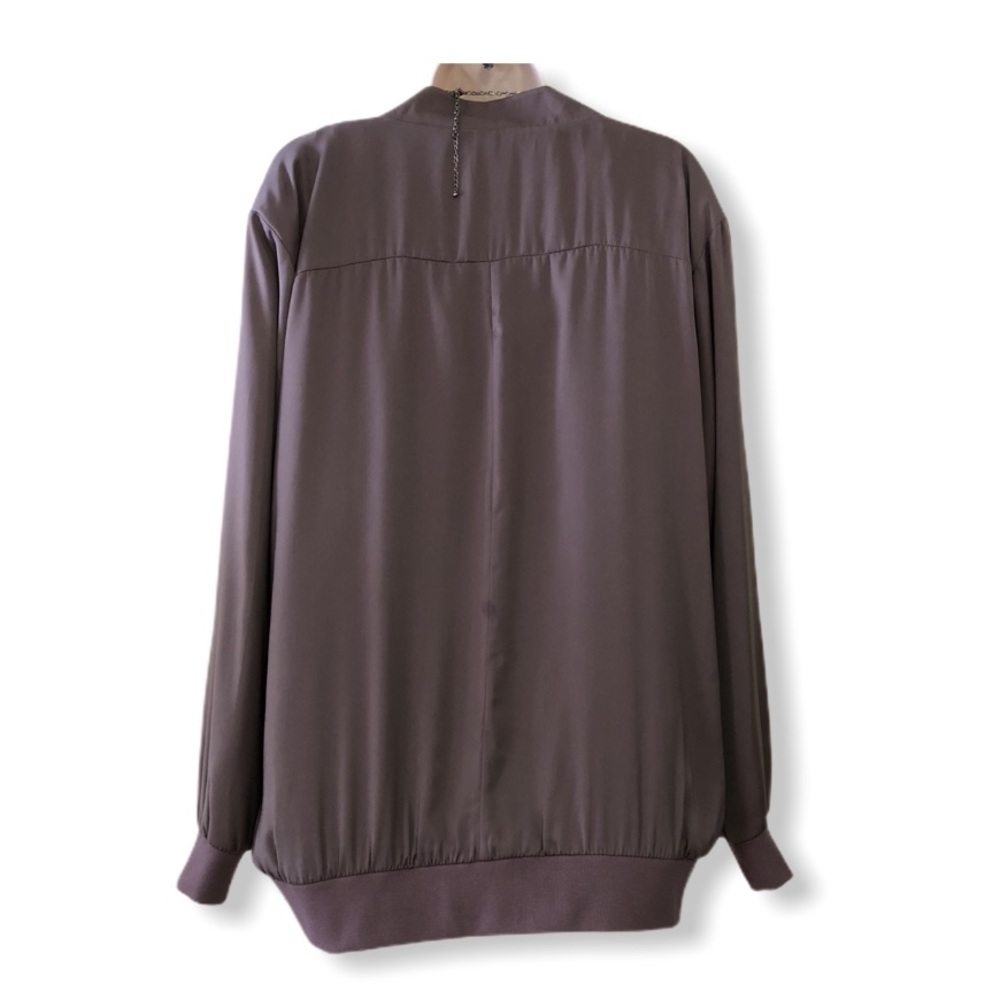 NEW LOOK CURVES PASTEL DARK PINK BOMBER JACKET - Picture 3 of 6